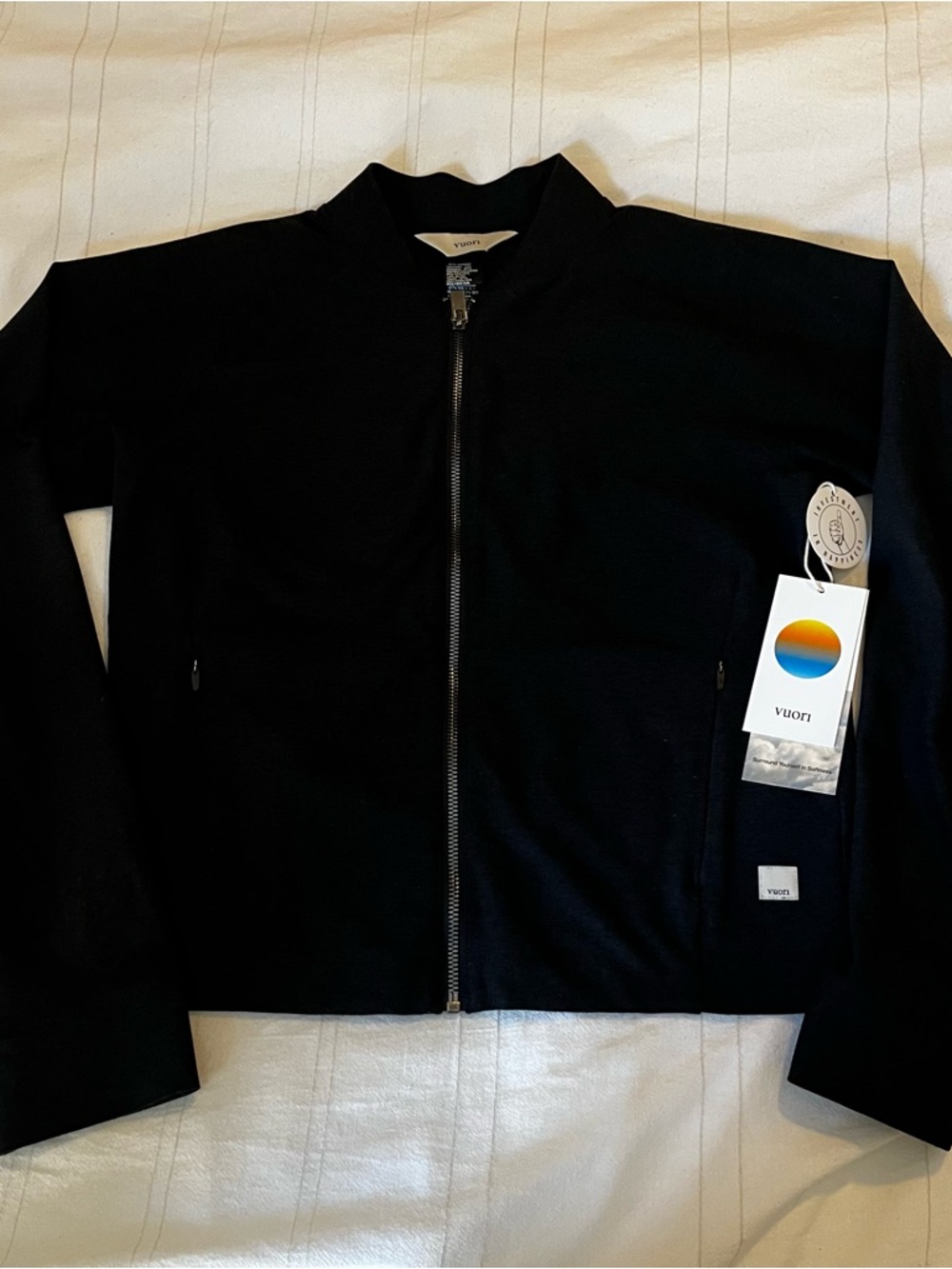 NWT Vuori Elevation Track Jacket - Black Heather - Picture 6 of 6